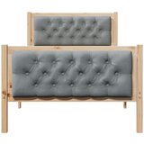  Konstrukcija postelje z vzglavjem Svetlo siva 90 x 190 cm, (5000084589) | Shoptok.si