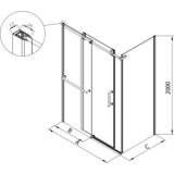 Kolpa San Kolpa Virgo Tuš kabina TK 120x80/K Silver brill 513170 | Eponuda.com