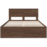  Krevetna konstrukcija s uzglavljem Smeđi hrast 150 x 200 cm | Eponuda.com