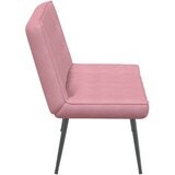  Klupa ružičasta 110x74x84 cm baršunasta | shoptok.hr