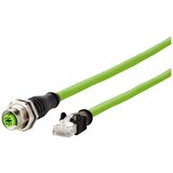 Metz Connect 142M4D25050 M12 omrežni kabel CAT5e S/UTP 5 m zelena PUR plašč, kislinsko odporen, odporen na ozon, UV odporen, primeren za verigo za spe, (20532921) | Shoptok.si