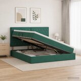  Krevet s madracem i skladištem Tamnozelena 180 x 200 cm Baršun | shoptok.hr