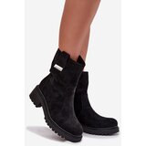 Boto Insulated Women's Ankle Boots Low Heel Black Mirellea | shoptok.hr