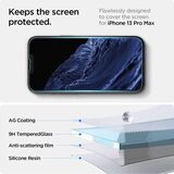 Spigen KALJENO STEKLO GLAS.TR EZ FIT ZA IPHONE 13 PRO MAX 14 PLUS ZAŠČITA, (5000302694) | Shoptok.si