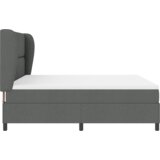 Box Spring Krevet s Madracem u Tamno Sivoj 180x200 cm Tkanina | shoptok.hr