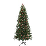 vidaXL Umestno božično drevo med 300 LED Zelena 210 cm PE in PVC | Shoptok.si