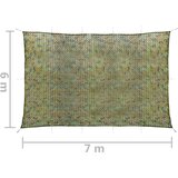 vidaXL Kamuflažna mreža s torbom za pohranu 6 x 7 m zelena | shoptok.hr