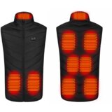 INF Grelni brezrokavnik z 9 grelnimi conami, pralen v črni barvi XL, (21275019) | Shoptok.si