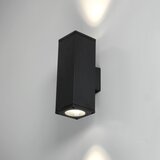  Spoljašnje zidno svetlo 2xGU10/35W/230V IP54, četvrtasto, crno | Eponuda.com