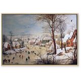  Slika - Pieter Bruegel the Elder – Winter Landscape with Birdtrap 60x40 U prirodnom drvenom okviru | shoptok.hr