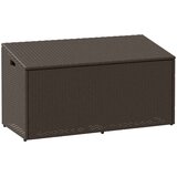 vidaXL Vrtna škatla rjava 110x50x58 cm poli ratan | Shoptok.si