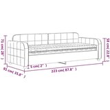 vidaXL Dnevna postelja z vzmetnico temno siva 80x200 cm žamet | Shoptok.si