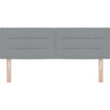 vidaXL LED Uzglavlje Linijski Dizajn Svjetlosiva 72 cm Tkanina | shoptok.hr