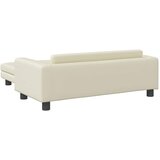  Krevet za pse s produžetkom krem 100 x 50 x 30 cm umjetna koža | shoptok.hr