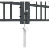  Kapija s vrhom u obliku koplja KAMPEN 404 x 100 cm Čelik Siva | shoptok.hr