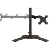  Dvojni nosilec za monitor črno jeklo VESA 75/100 mm, (21007404) | Shoptok.si