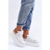 Boto Women's Leather Platform Sneakers White Lemar 10150 | Shoptok.si