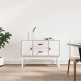vidaXL Komoda bijela 110 x 40 x 78 cm od masivne borovine | shoptok.hr