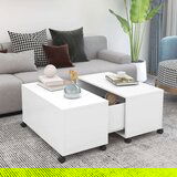 vidaXL stolić za kavu bijeli 75 x 75 x 38 cm od iverice Cijene