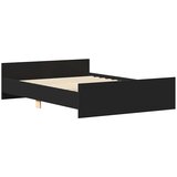  Okvir kreveta s uzglavljem i podnožjem crni 140 x 200 cm | Eponuda.com