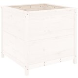  Vrtna sadilica bijela 82,5 x 82,5 x 78 cm od masivne borovine | Eponuda.ba