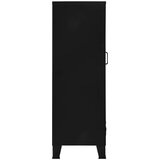  Uredski ormarić s mrežastim vratima crni 75x40x120 cm čelični | shoptok.hr