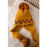Kesi Women's cap with long ears Nadia K321 mustard | Shoptok.si