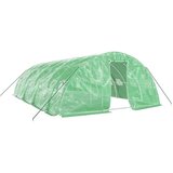  Rastlinjak z jeklenim ogrodjem zelen 40 m² 8x5x2,3 m | Shoptok.si