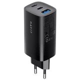 Havit UC20 - GaN 65 W three-port travel charger, black Cijene