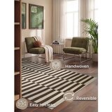 Hanse Home Bela/rjava obojestranska/ročno tkana volnena preproga 160x230 cm Vika – | Shoptok.si