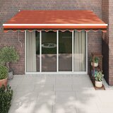 Maison Chic Avtomatsko zložljiva tenda - Senčniki oranžna in rjava 3,5x2,5 m, (22038719) | Shoptok.si