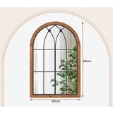 Izdelki za telo Obokano stensko ogledalo, okrasno okensko ogledalo, dim. 60 x 90 cm, naravno | Shoptok.si