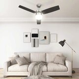  Stropni ventilator sa svjetlom i daljinskim 108 cm tamnosmeđi | shoptok.hr