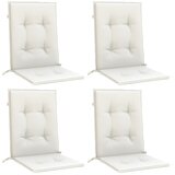  Jastuci za stolice 6 kom prošarano krem100x50x4 cm tkanina | shoptok.hr