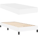  Krevetna konstrukcija Čista bijela 100 x 200 cm tkanina | shoptok.hr