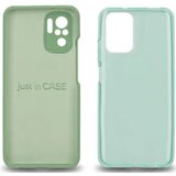 Just In Case Set dve maske za telefon Redmi Note 10s Extra case MIX PLUS zelena i tirkizna | ePonuda.com