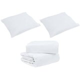 vidaXL Komplet odej z blazino 3 pcs Bela Perje, (5000064802) | Shoptok.si