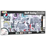  Mekane senzorne knjige sa raznim motivima 4u1- sive | Shoptok.si