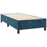 Box spring krevet s madracem tamnoplavi 90x200 cm baršunasti | shoptok.hr