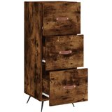  Komoda boja dimljenog hrasta 34,5x34x90 cm konstruirano drvo | shoptok.hr