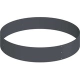  Vrtna saksija Antracit 120 x 120 x 20 cm Čelična vrata - Čelik/ antracit Ø 120 cm | shoptok.hr
