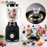  1200W steklen električni blender in me&amp;scaron;alnik in bidon črn Slike