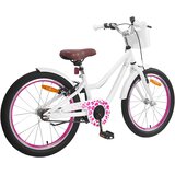 vidaXL Otroško Kolo 20 Palcev za starost od 6 do 11 let Bela - - Bela - 14.25 - 137 x 54 x 79 cm - 2025- | Shoptok.si