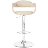 Barski stolček belo umetno usnje, (20700195) | Shoptok.si