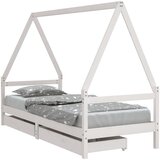  Okvir za dječji krevet s ladicama bijeli 90 x 200 cm borovina | shoptok.hr