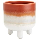 Sass & Belle narančasto-bijeli cvijetni lonac Bohemian Home Mojave, Ø 7,5 cm Cijene