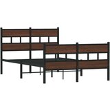vidaXL Okvir kreveta bez madraca s uzglavljem i podnožjem 120x200 cm | shoptok.hr