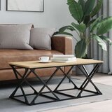 vidaXL Stolić za kavu boja hrasta 100 x 49 x 40 cm konstruirano drvo | shoptok.hr