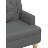  Klupa s jastucima tamnosiva 113 x 64,5 x 75,5 cm od tkanine | shoptok.hr