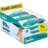 99% Water Baby Wipes vlažne maramice za čišćenje za djecu 9x60 kom